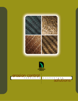 Erosion Control Blankets Brochure