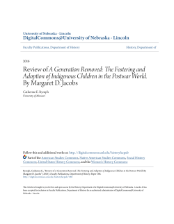 Review of A Generation Removed: The Fostering and Adoption of