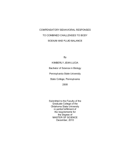 COMPENSATORY BEHAVIORAL RESPONSES TO