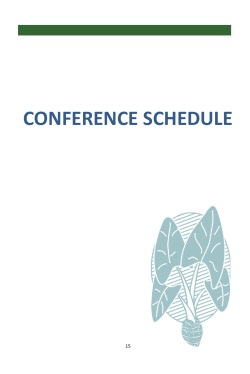 conference schedule - University of Guam