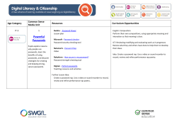 Powerful Passwords - SWGfL Digital Literacy