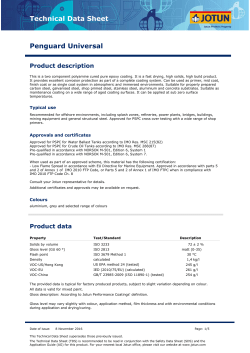 Technical Data Sheet Penguard Universal