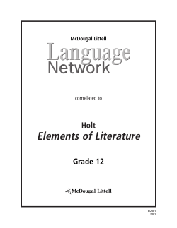 Elements of Literature