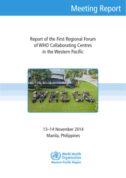Meeting Report - The University of Sydney