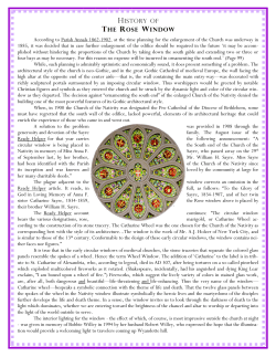 history of the rose window - Cathedral Church of the Nativity