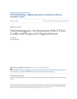 Dual Intransigence: An Assessment of the US
