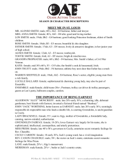 character descriptions 2015