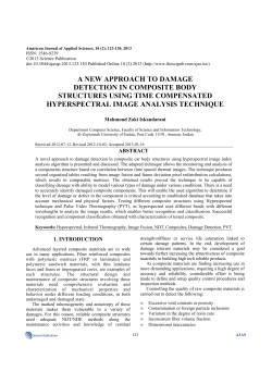a new approach to damage detection in composite body structures