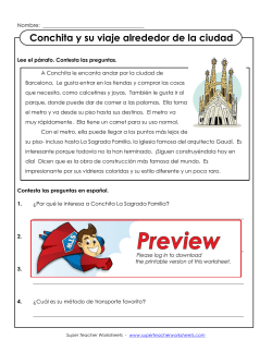 Conchita y su viaje alrededor de la ciudad