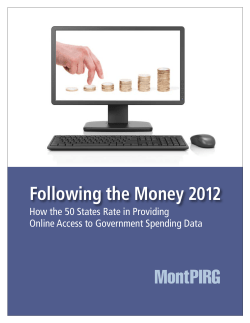 Following the Money 2012