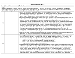 Macbeth Notes &ndash; Act V