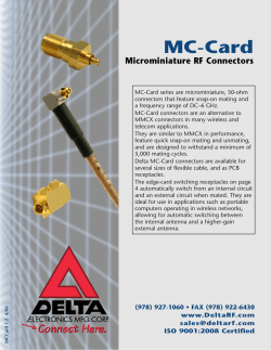 MC-Card connectors - March Electronics