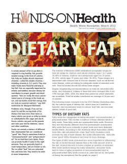 Dietary fats - Health Promotion Wave