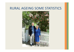 rural ageing some statistics - National Rural Health Alliance