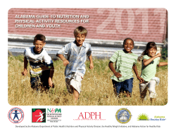 2011 Alabama Guide to Nutrition and Physical Activity