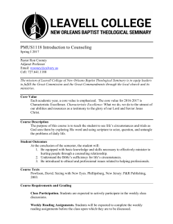 Syllabus - Calvary.us