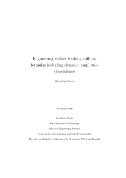 Engineering rubber bushing stiffness formulas including