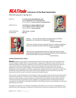 Literature of the Beat Generation