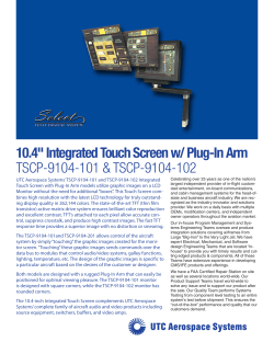 10.4 Inch Integrated Touch Screen with Plug-In Arm TSCP-9104-10x