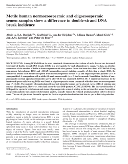 Motile human normozoospermic and oligozoospermic semen