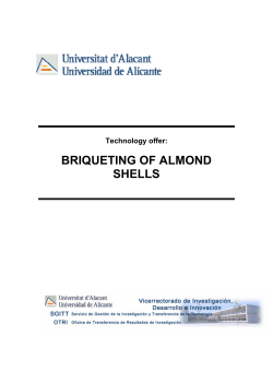 briqueting of almond shells - sgitt-otri