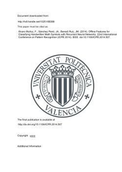 This paper must be cited as: The final publication is - RiuNet