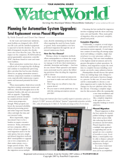 Planning for Automation System Upgrades