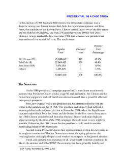 presidentail `68: a case study