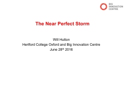 The Near Perfect Storm