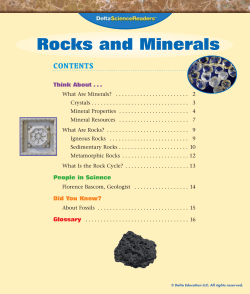Rocks and Minerals