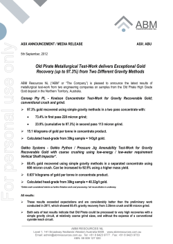 For personal use only