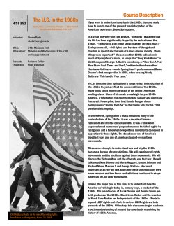 Course Description The US in the 1960s - CAS Sites