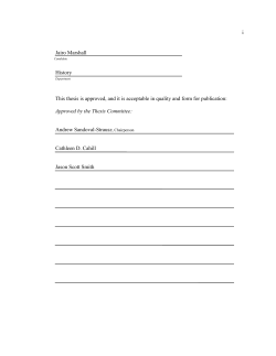 thesis jairo marshall