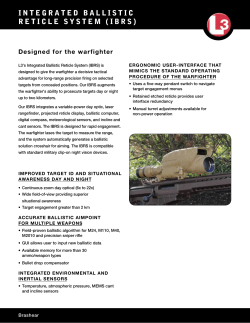 INTEGRATED BALLISTIC RETICLE SYSTEM (IBRS)