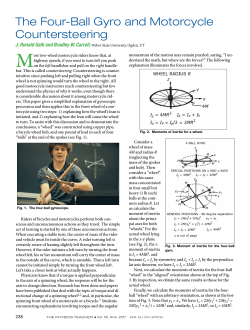 The Four-Ball Gyro and Motorcycle Countersteering