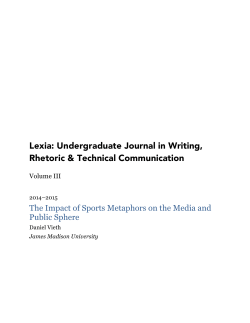 The Impact of Sports Metaphors on the Media and Public Sphere