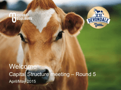 Supplier meetings and final round capital