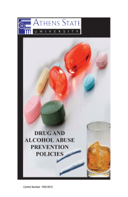 Drug Policy Handbook - Athens State University