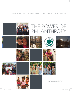 the power of philanthropy