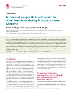 A review of sex-specific benefits and risks of