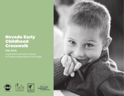 Pre-K Standards NACS Crosswalk - Nevada Department of Education