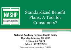 Standardized Benefit Plans: A Tool for Consumers?