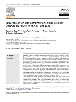 Skin tension or skin compression? Small circular