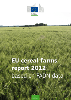 EU Cereal farms report 2012 - European Commission