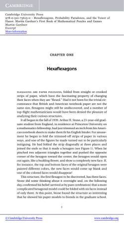 Hexaflexagons - Assets - Cambridge University Press