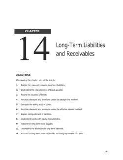 Long-Term Liabilities and Receivables