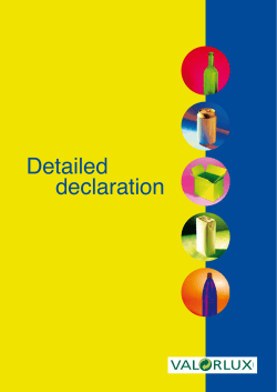 Detailed declaration