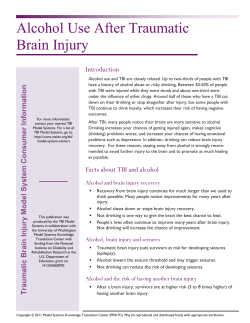 Alcohol Use After Traumatic Brain Injury