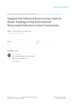 Surgical Site Infection Rates in Four Cities in Brazil: Findings of the