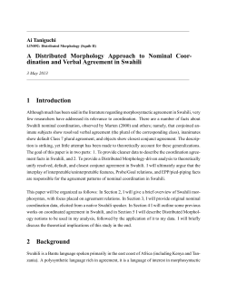 A Distributed Morphology Approach to Nominal Coor